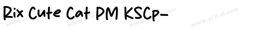 Rix Cute Cat PM KSCp字体转换